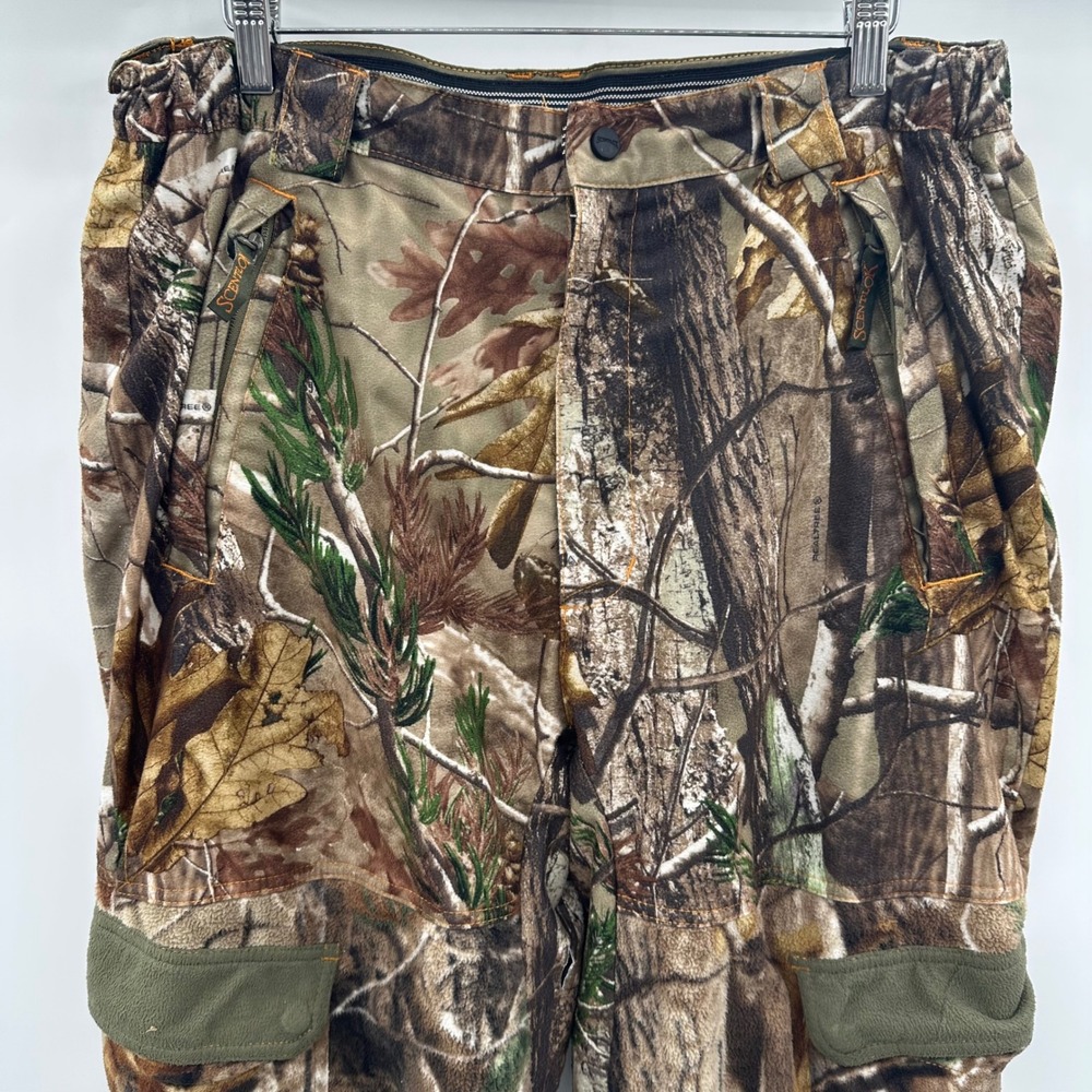 ScentLok Whitetail Freak Realtree Camo Hunting Pants Mens Large L Fleece 6421